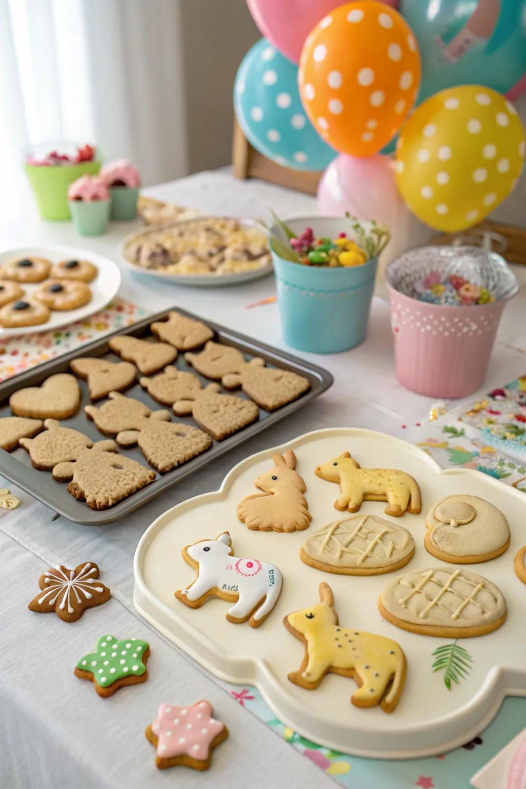 Animal-themed cookie cutters inspire baking adventures.