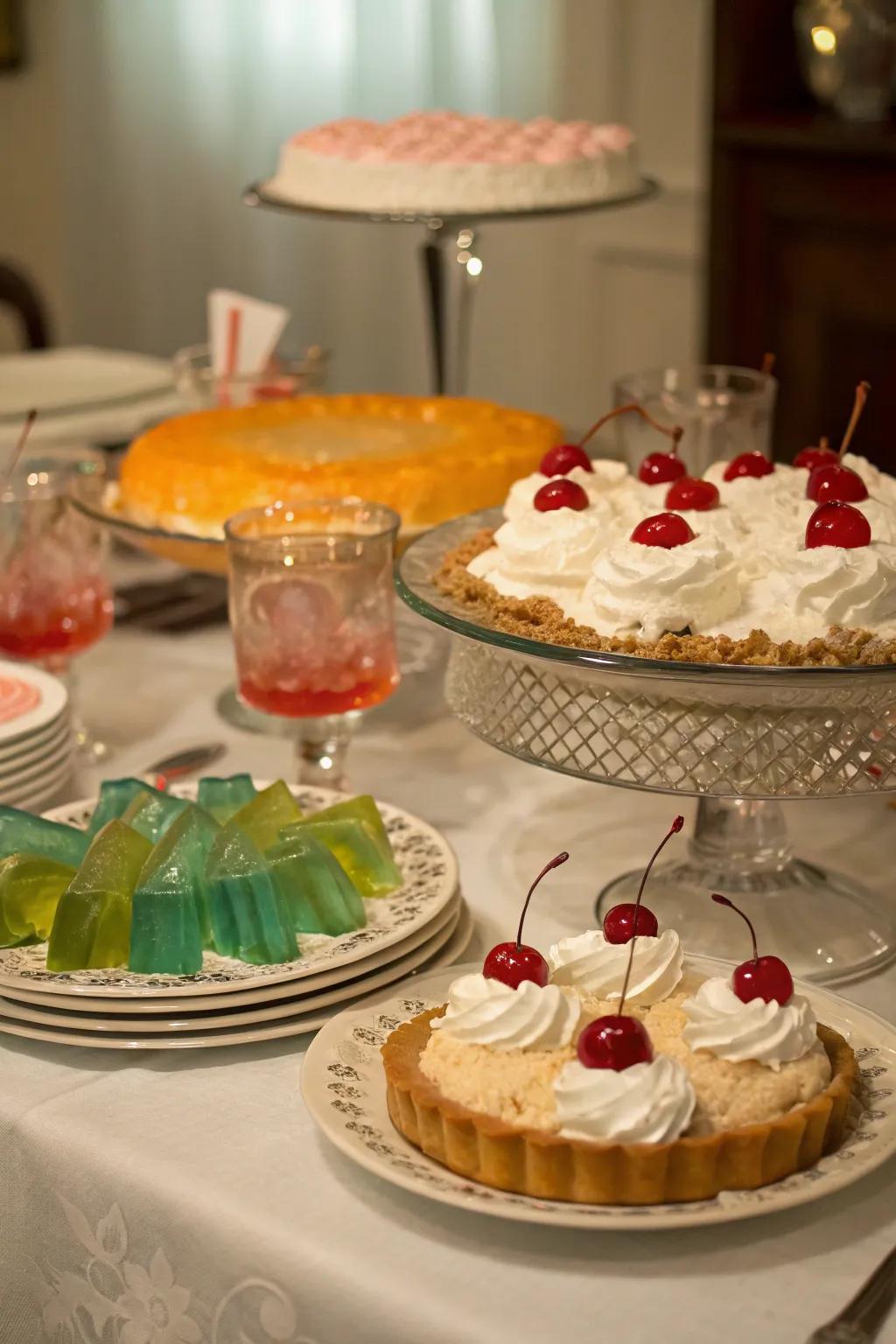 Add a nostalgic touch with desserts that were the talk of the 1940s.