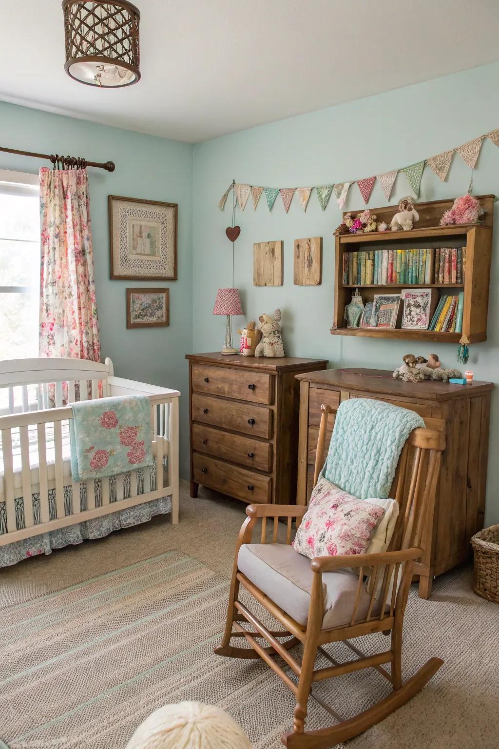 Find warmth and charm in a farmhouse-themed nursery.