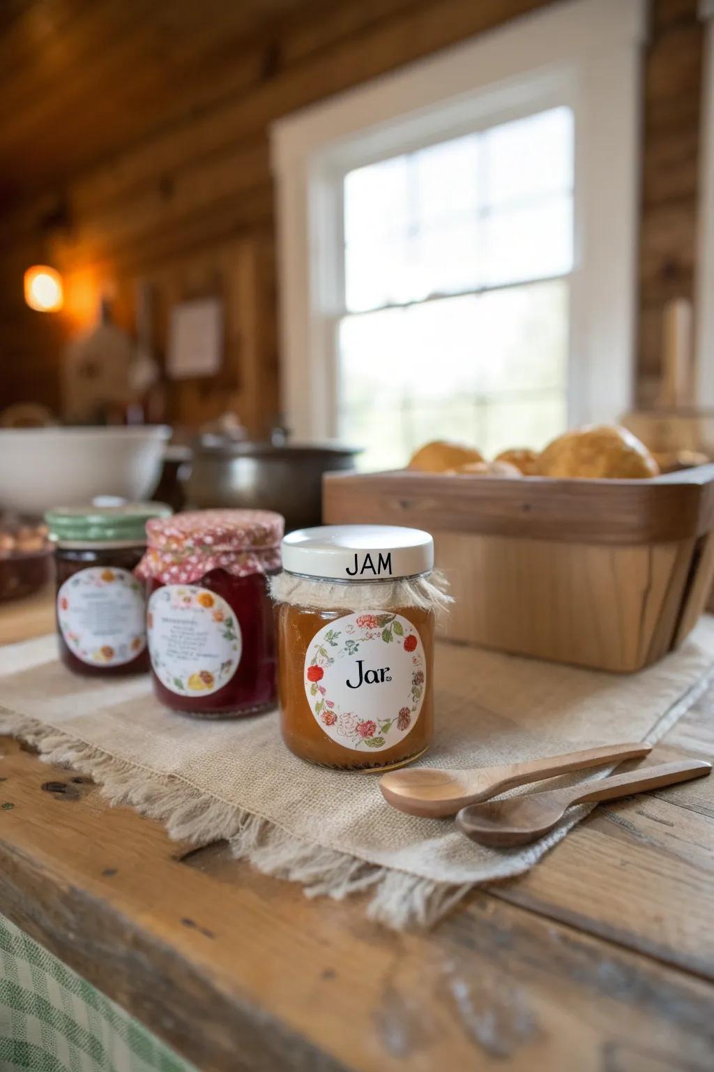 Sweet homemade jam for a delightful treat.