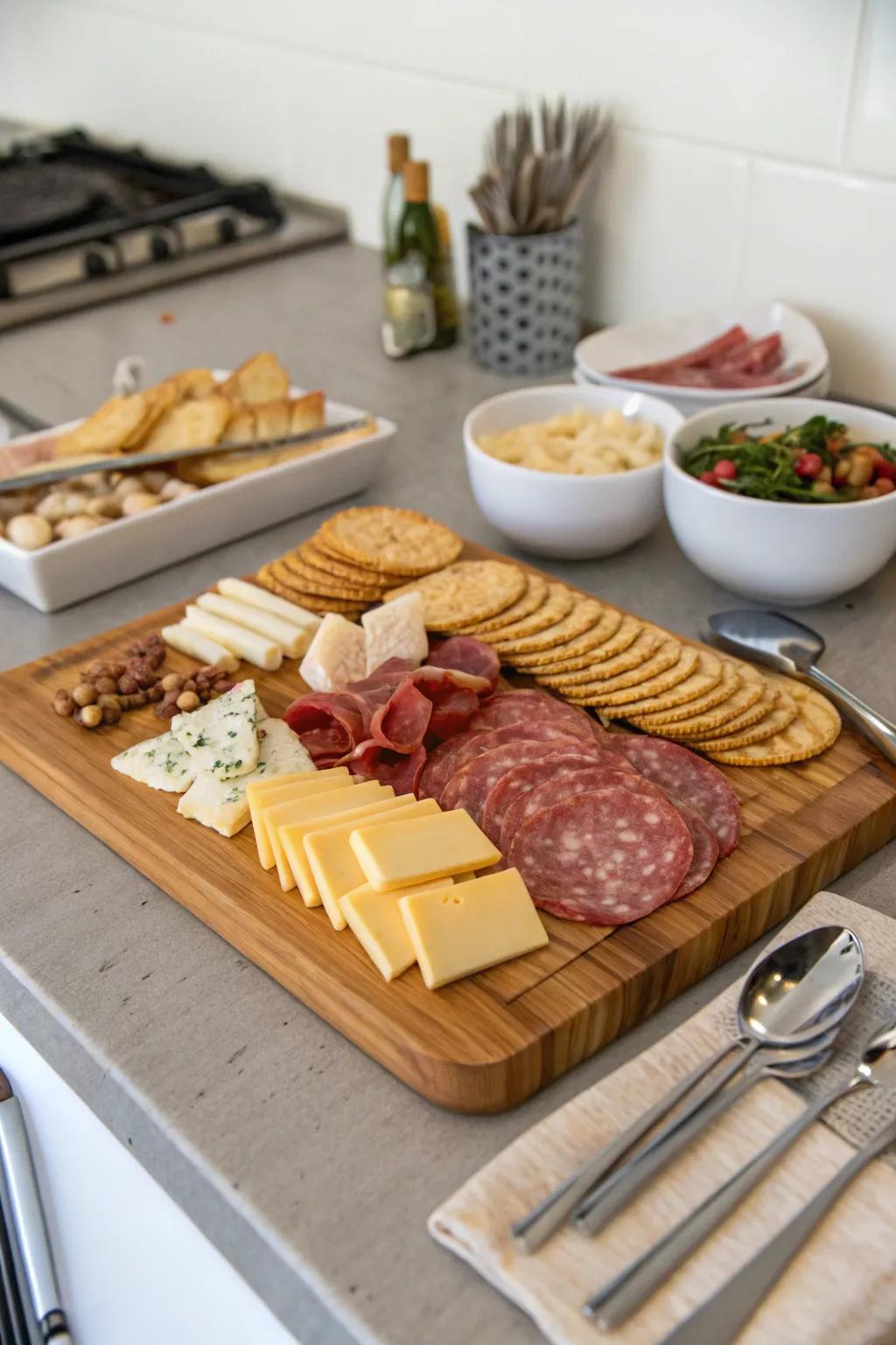 DIY setup invites guests to create their perfect bite