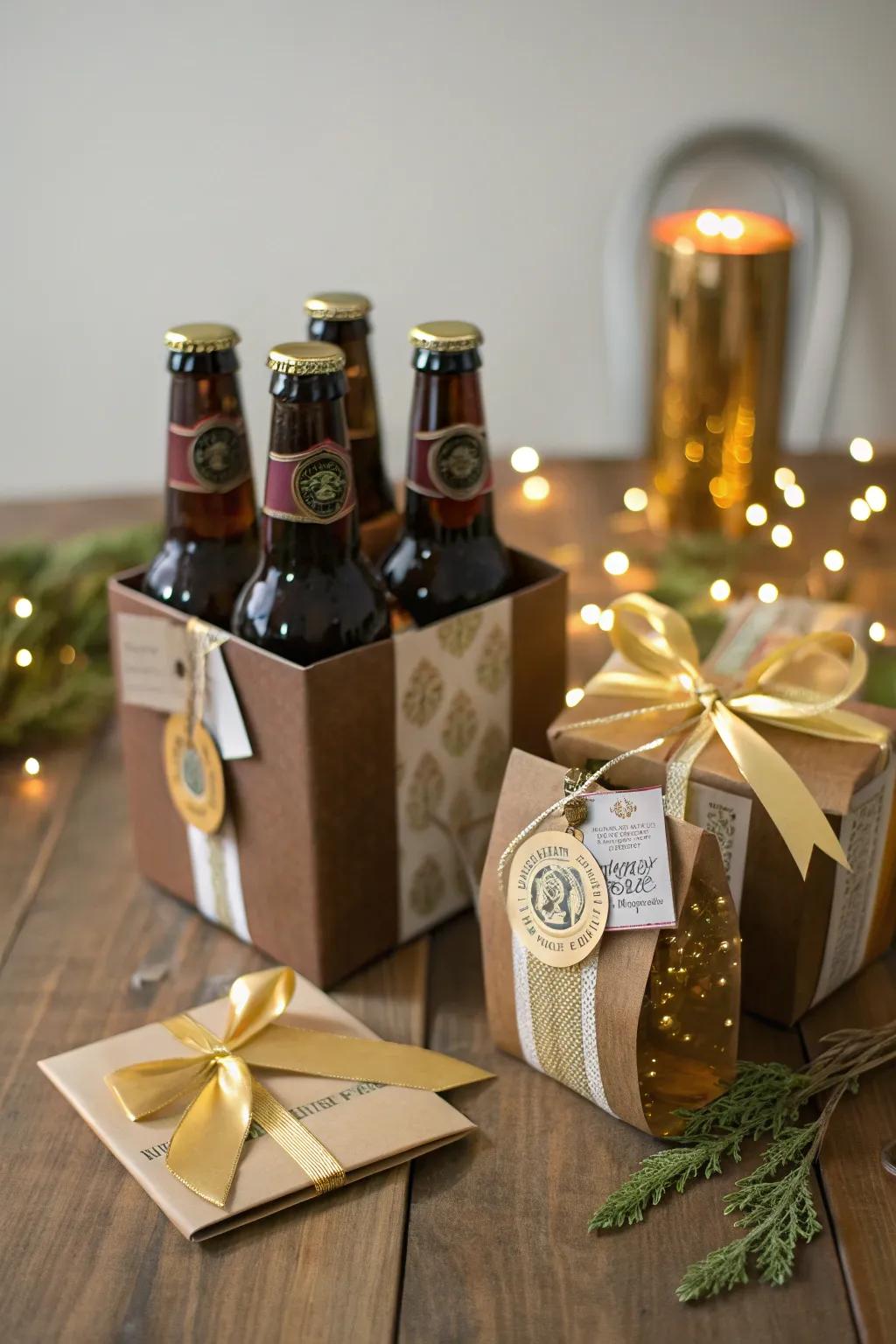 Thoughtful gift packs for your beer-loving guests.