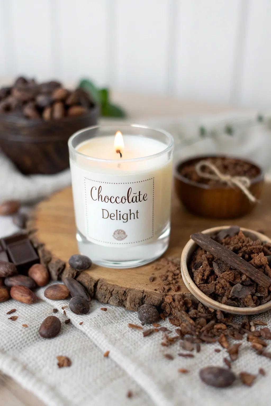 Chocolate Delight Candle for a Sweet Indulgence