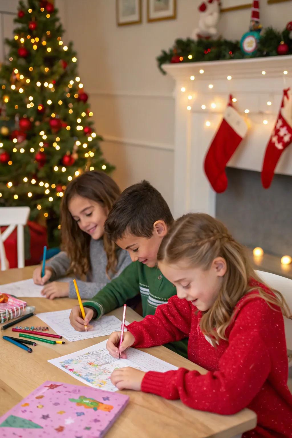 Let your children's imaginations soar as they write letters to Santa.