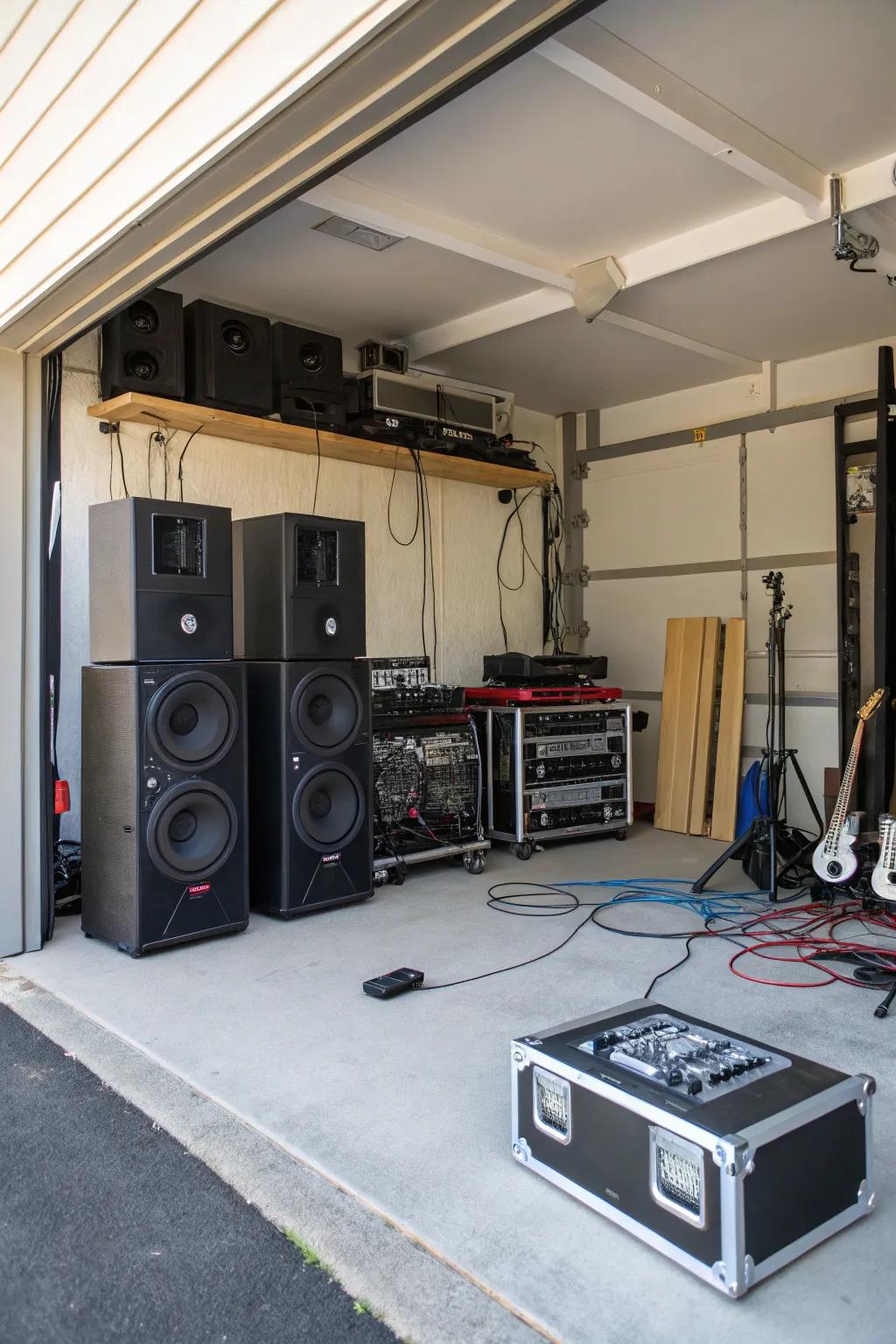 Enhance your workshop experience with a quality sound system.