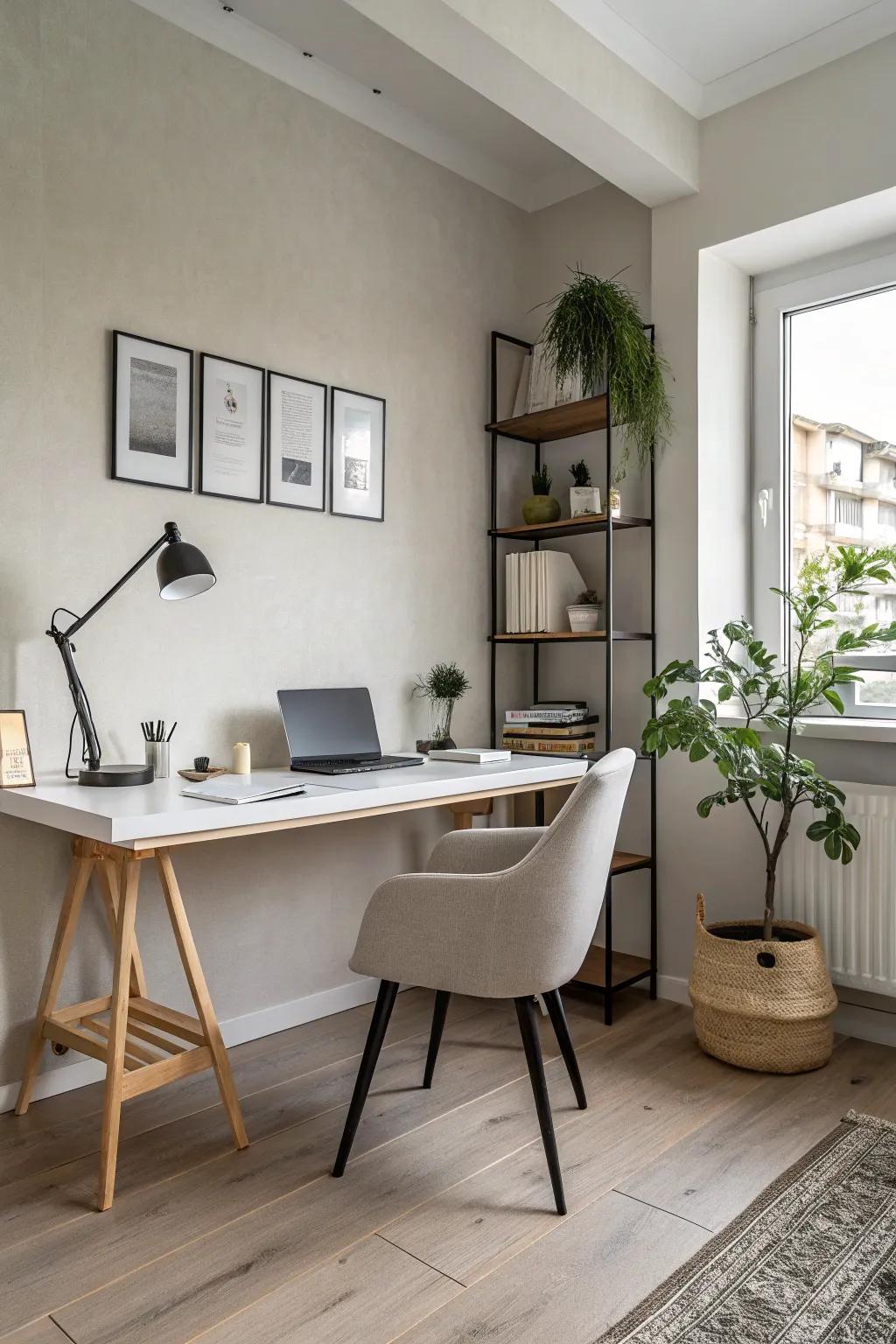 Less is more: minimalist office perfection.