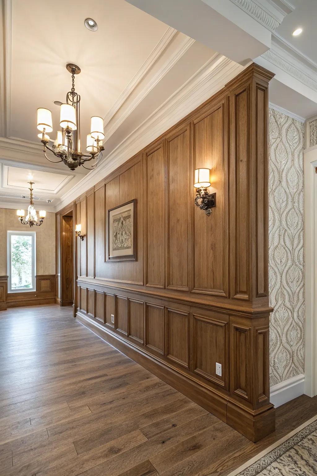 Architectural details elevate walls