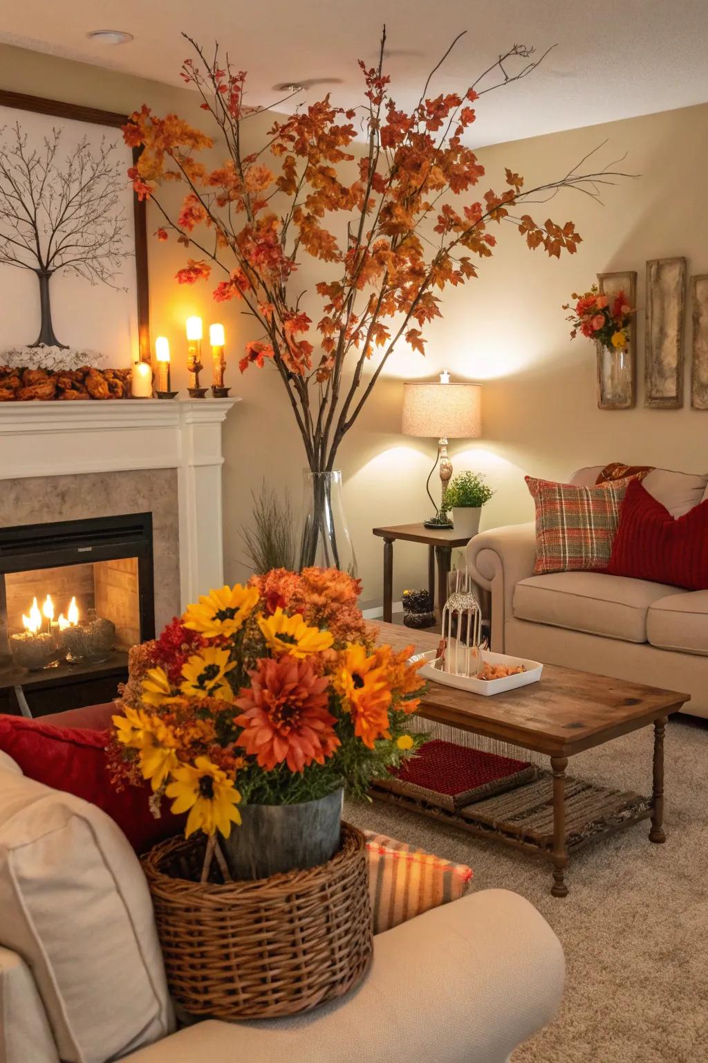 Seasonal elements keep your decor fresh and festive.