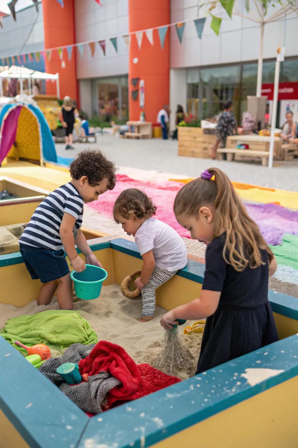 Engage young minds with a vibrant sensory play zone.