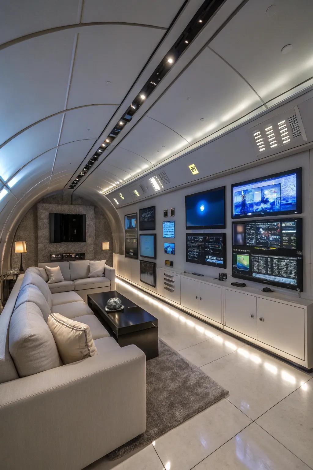 Smart technology enhances comfort and convenience in underground settings.