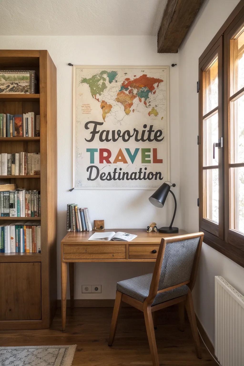 Typographic maps combine travel passion with design.