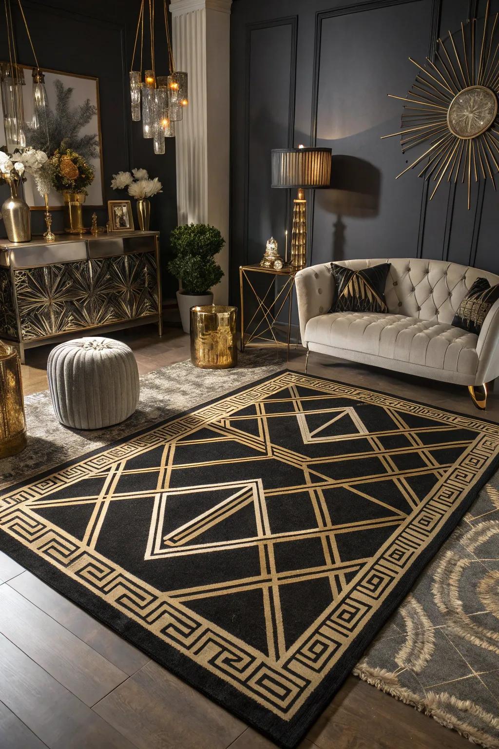 Art Deco rugs bring glamour and sophistication to your living space.