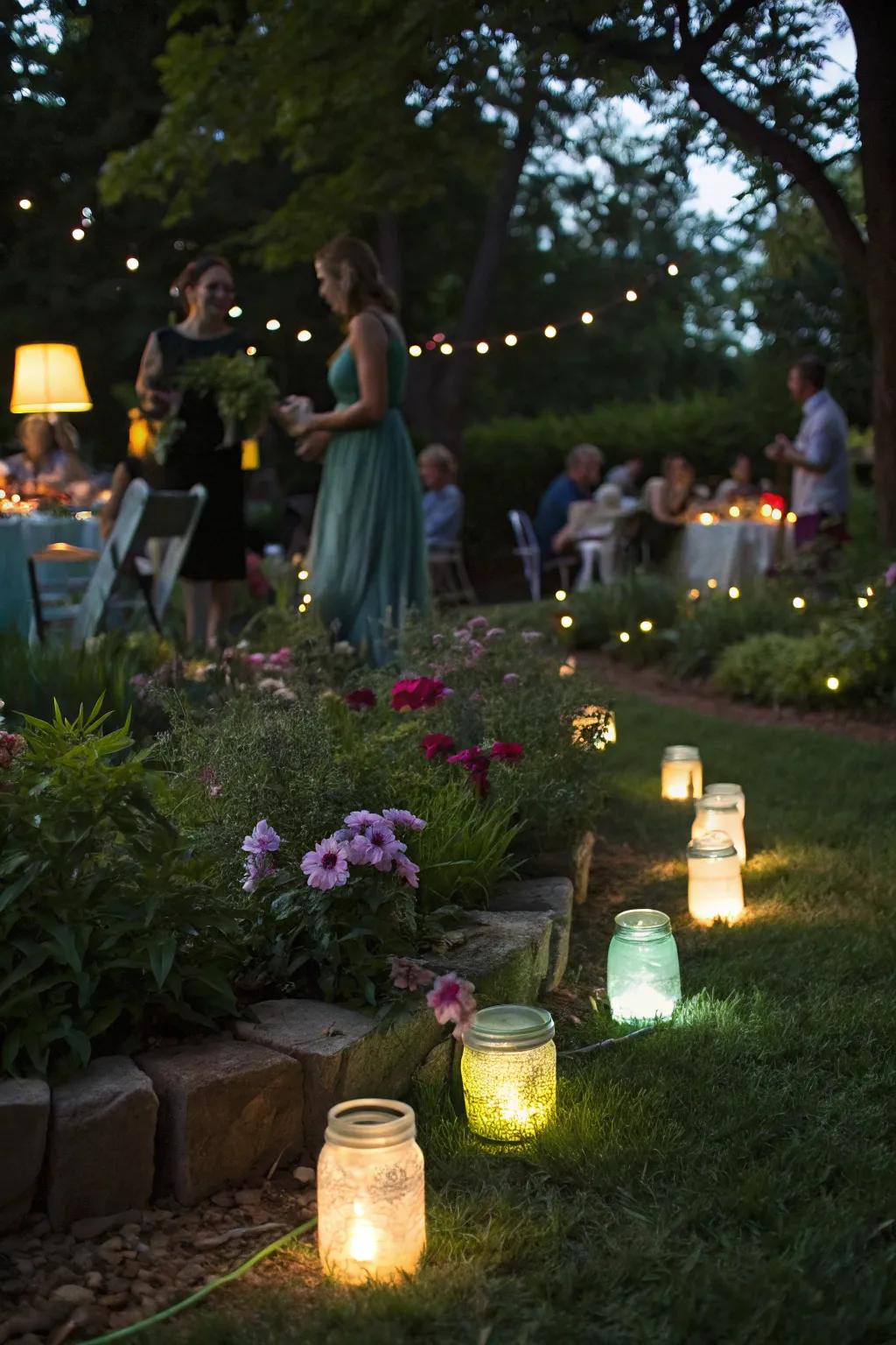 Light up the night with glow-in-the-dark mason jars.