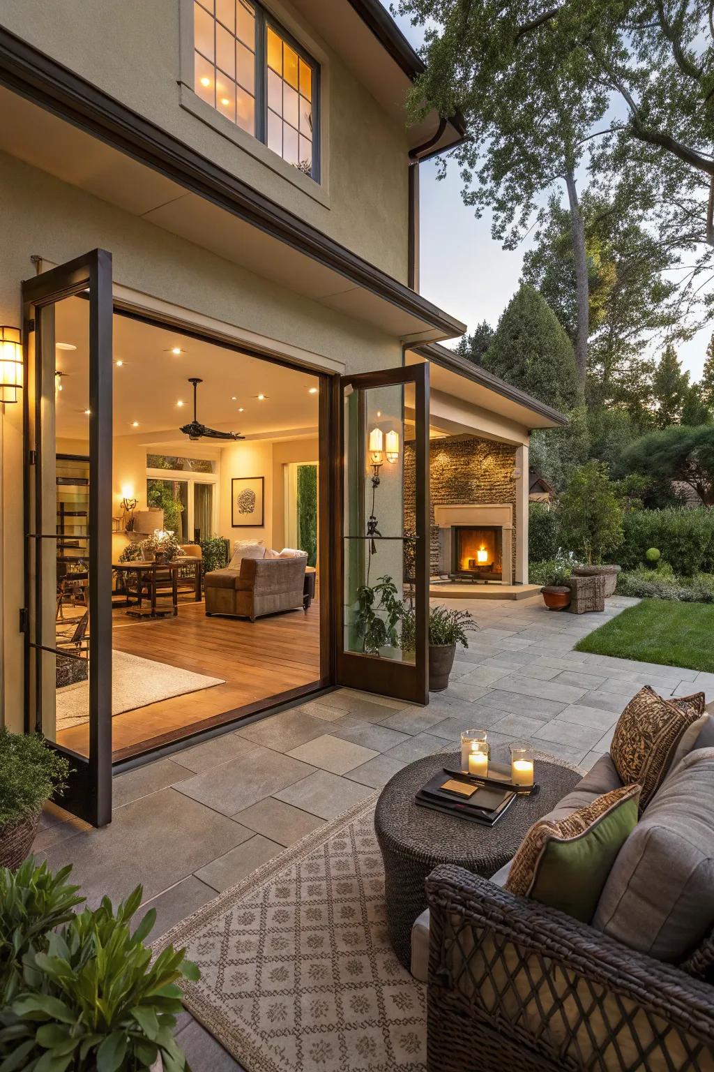 Seamless connections enhance the flow between your indoor and outdoor spaces.