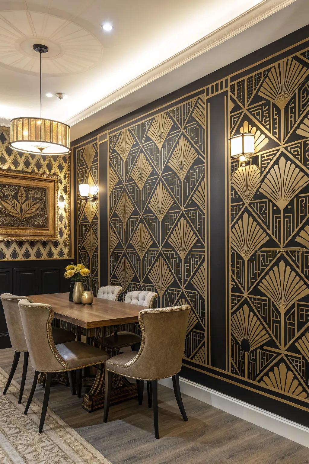 Art Deco patterns exude timeless elegance and luxury.