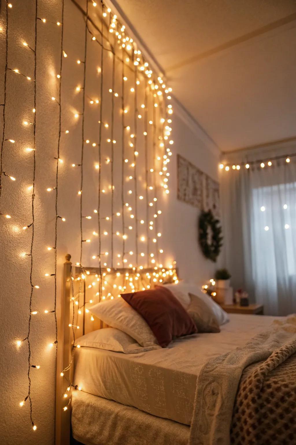 Create a magical ambiance with fairy lights.