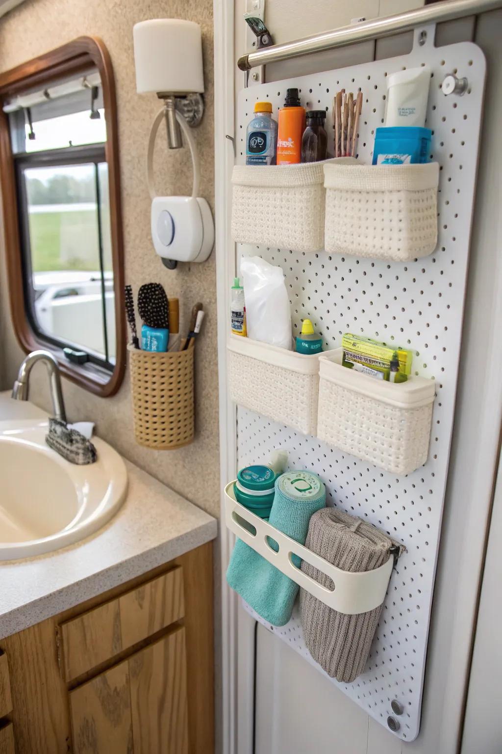 Customize your storage with a DIY pegboard.