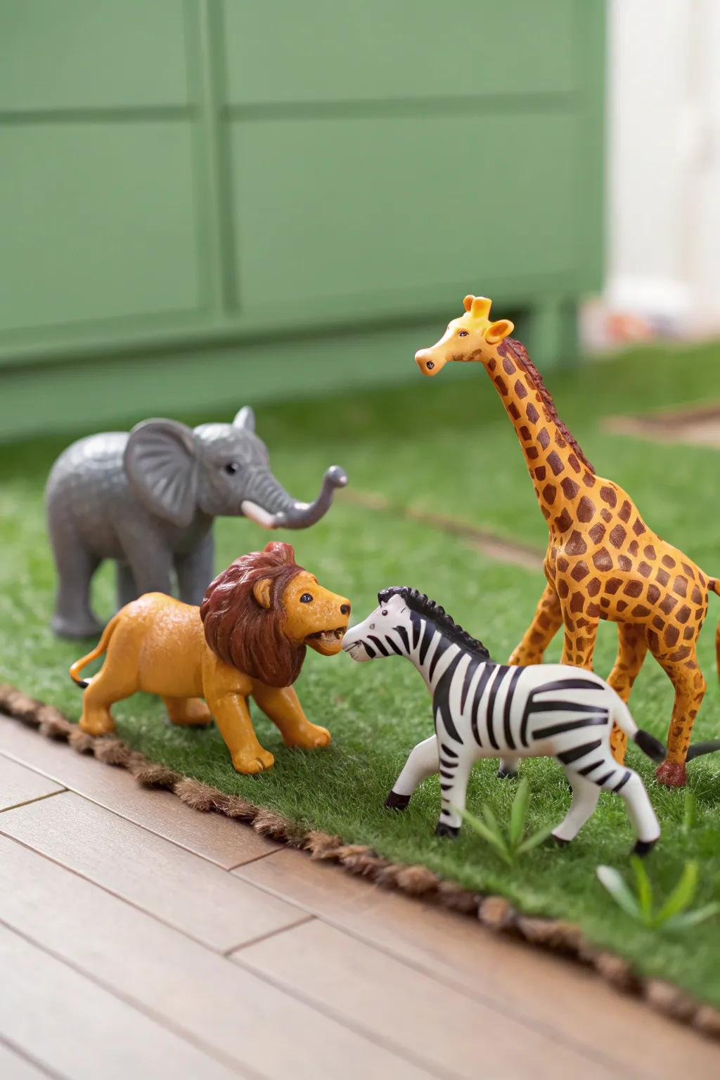 Miniature safari animals spark creativity and fun.