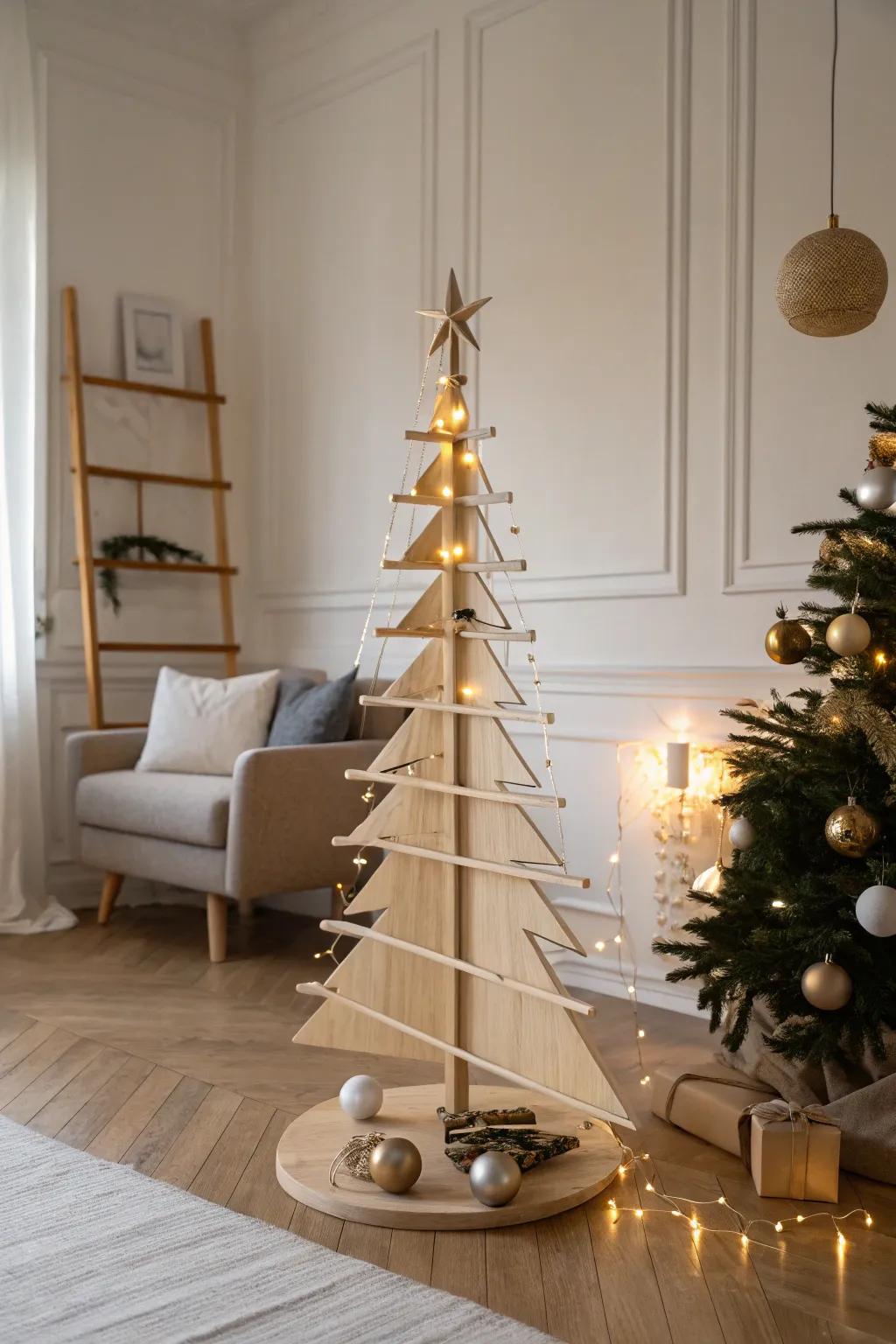 A Scandinavian-inspired tree that exudes elegance and simplicity.