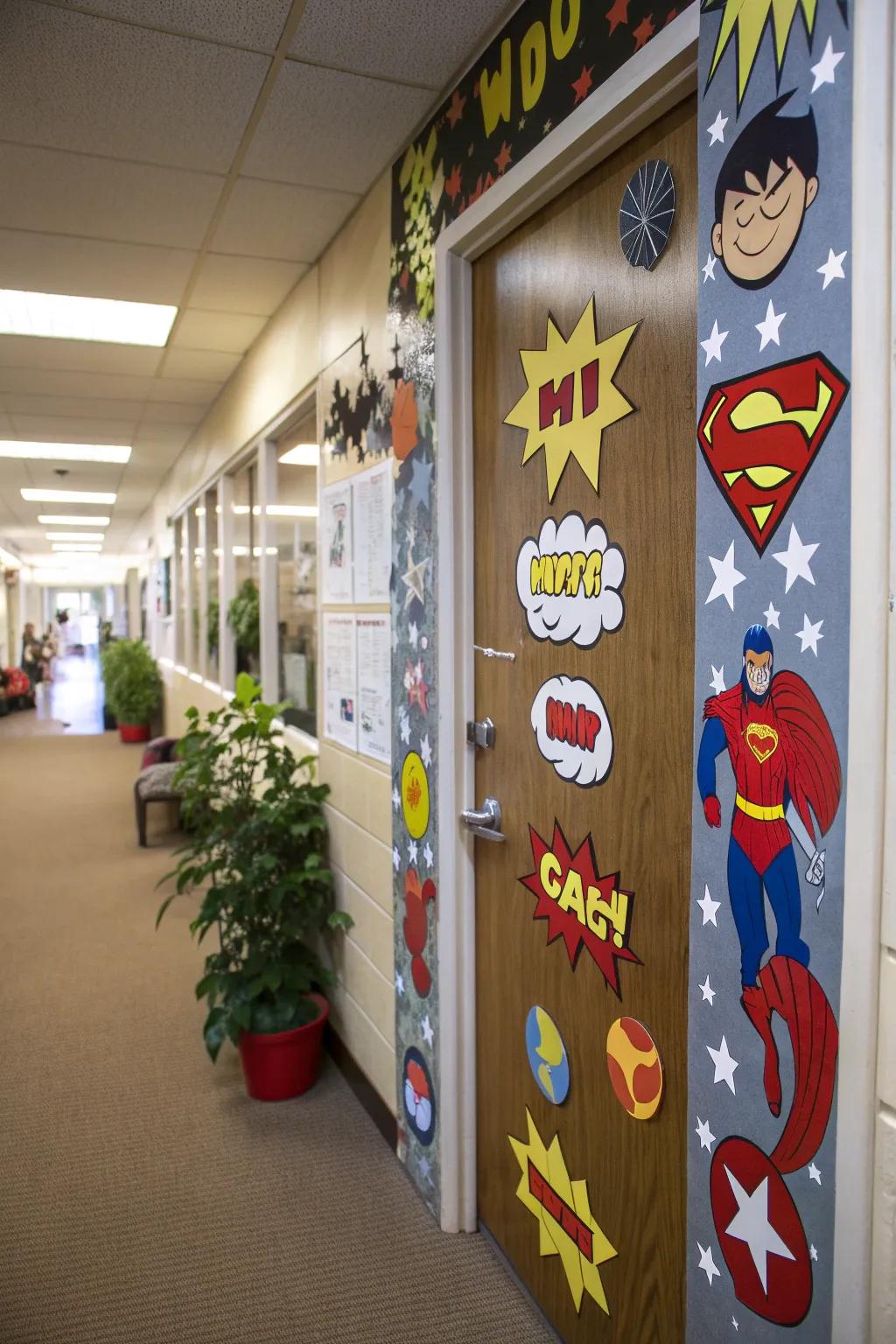 A door that brings comic book adventures to life.