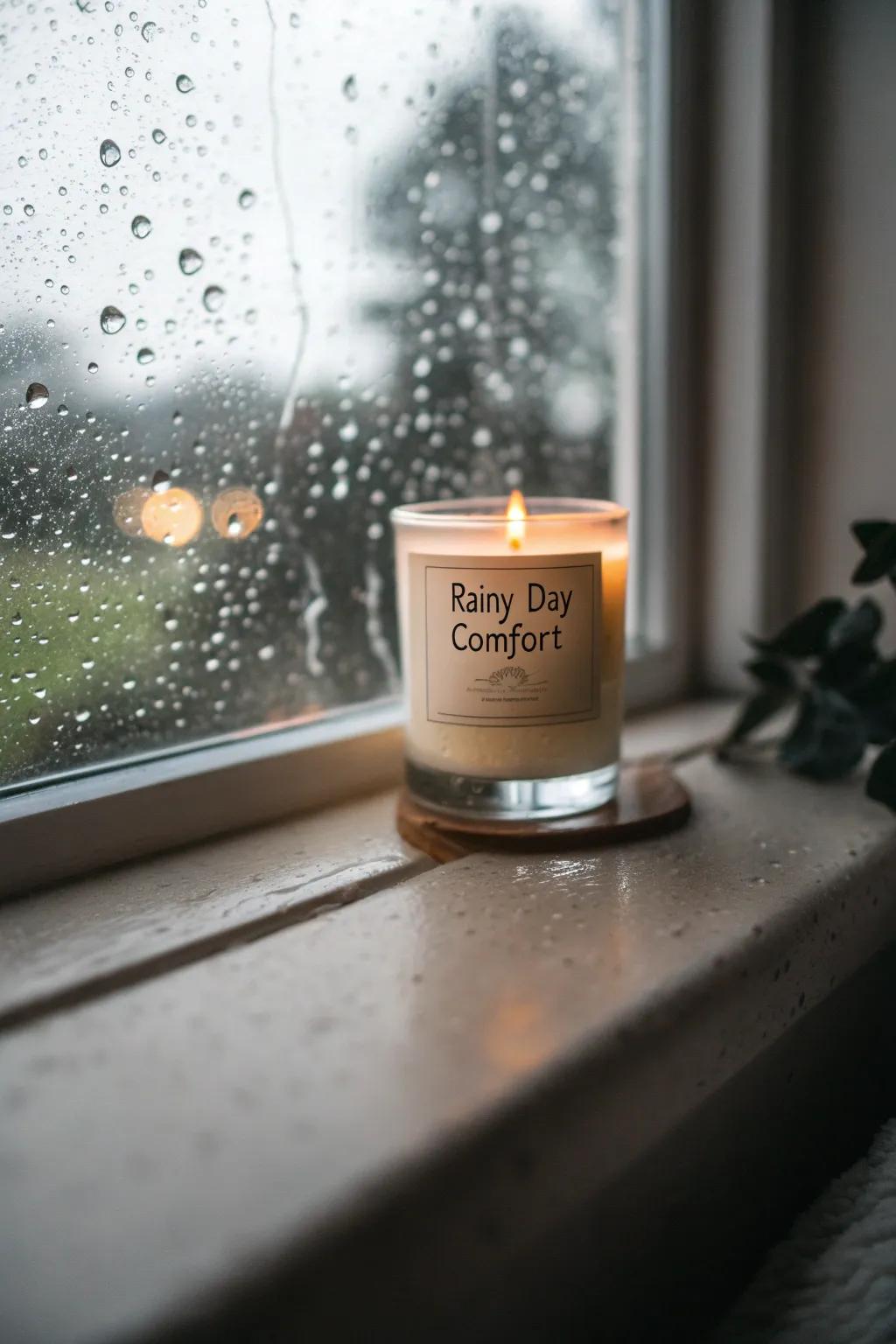 Rainy Day Comfort Candle for Cozy Moments