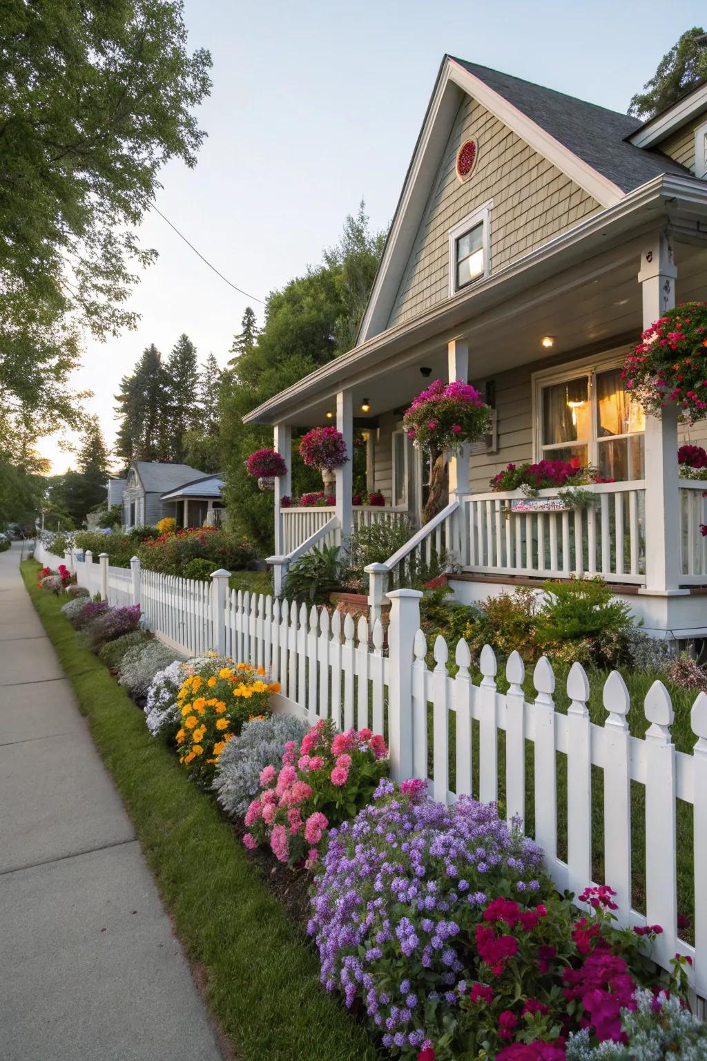 A decorative fence enhances your home's charm and privacy.