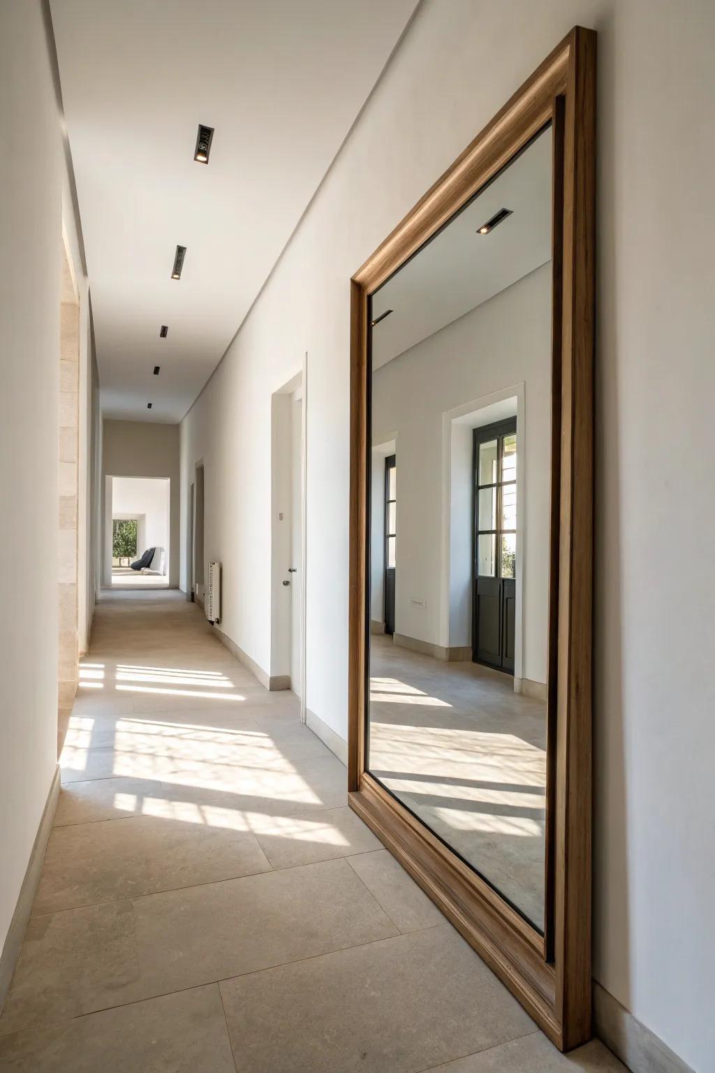 Frameless mirrors offer a sleek, modern minimalism.