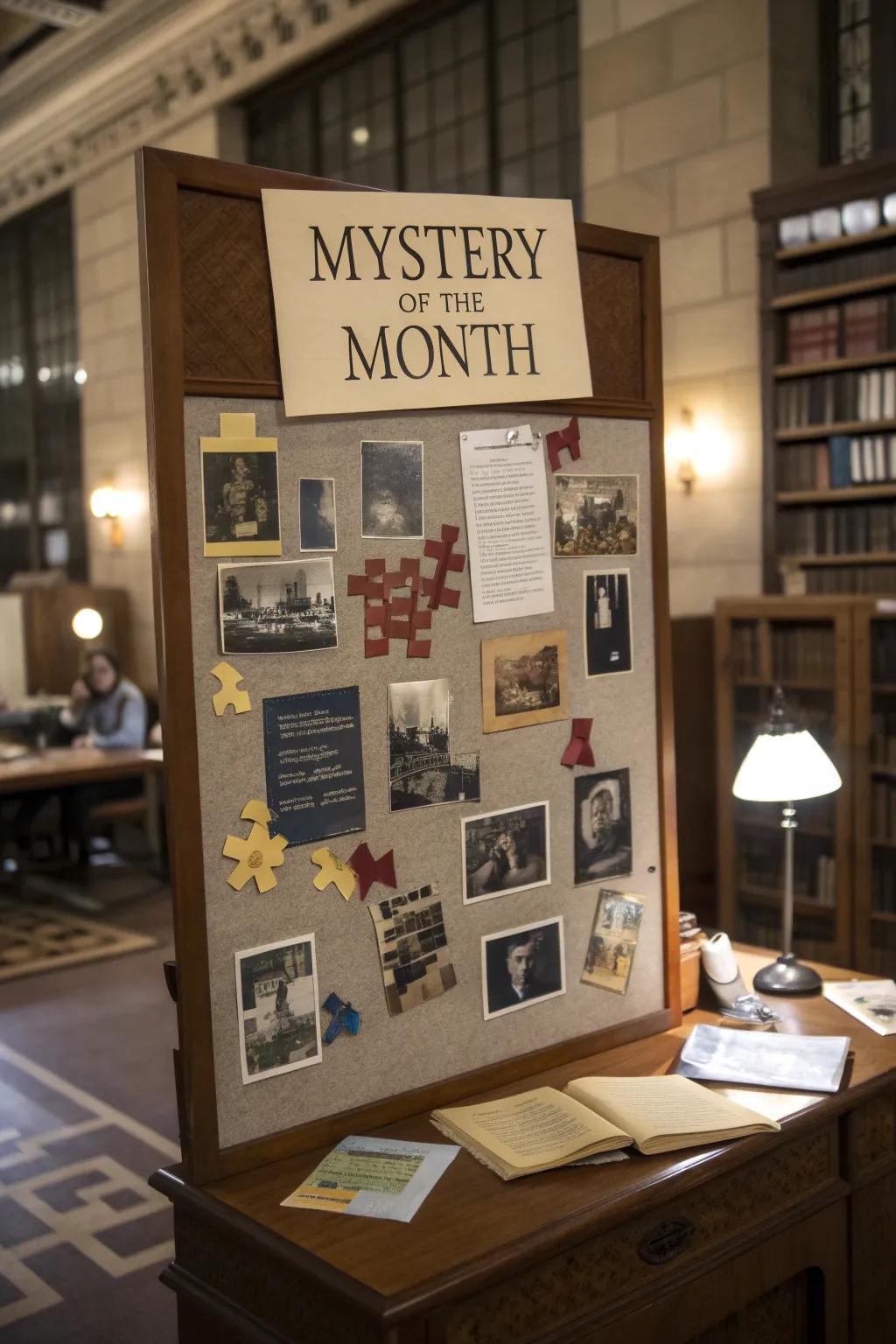 An engaging mystery board that sparks curiosity and excitement.