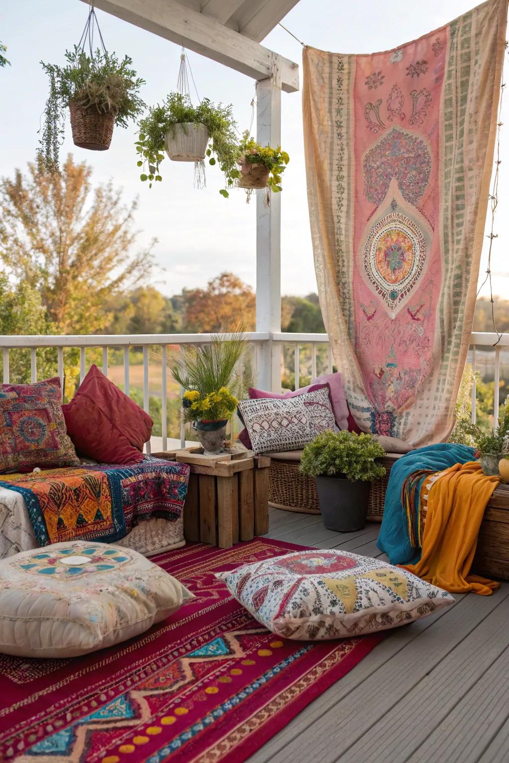 Express your creativity with an eclectic bohemian style.