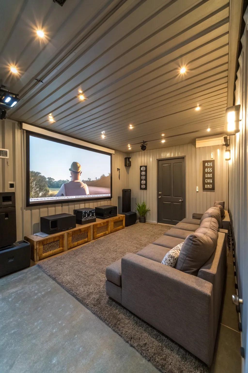 A home theater setup for immersive experiences.