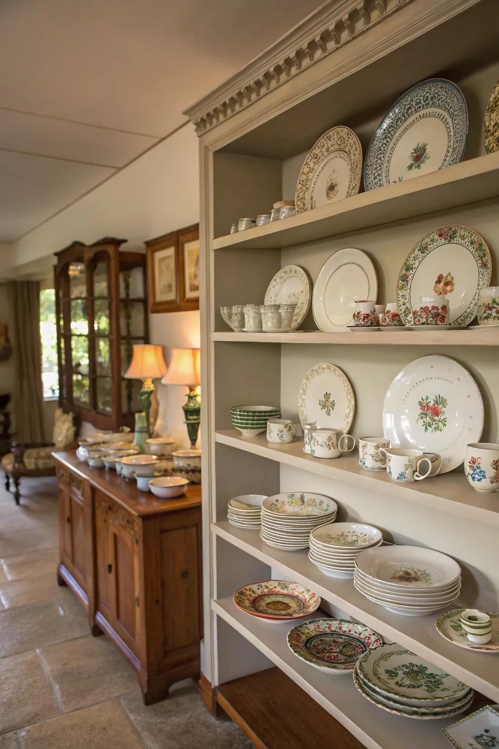 Collections add depth and tell a story in Southern homes.