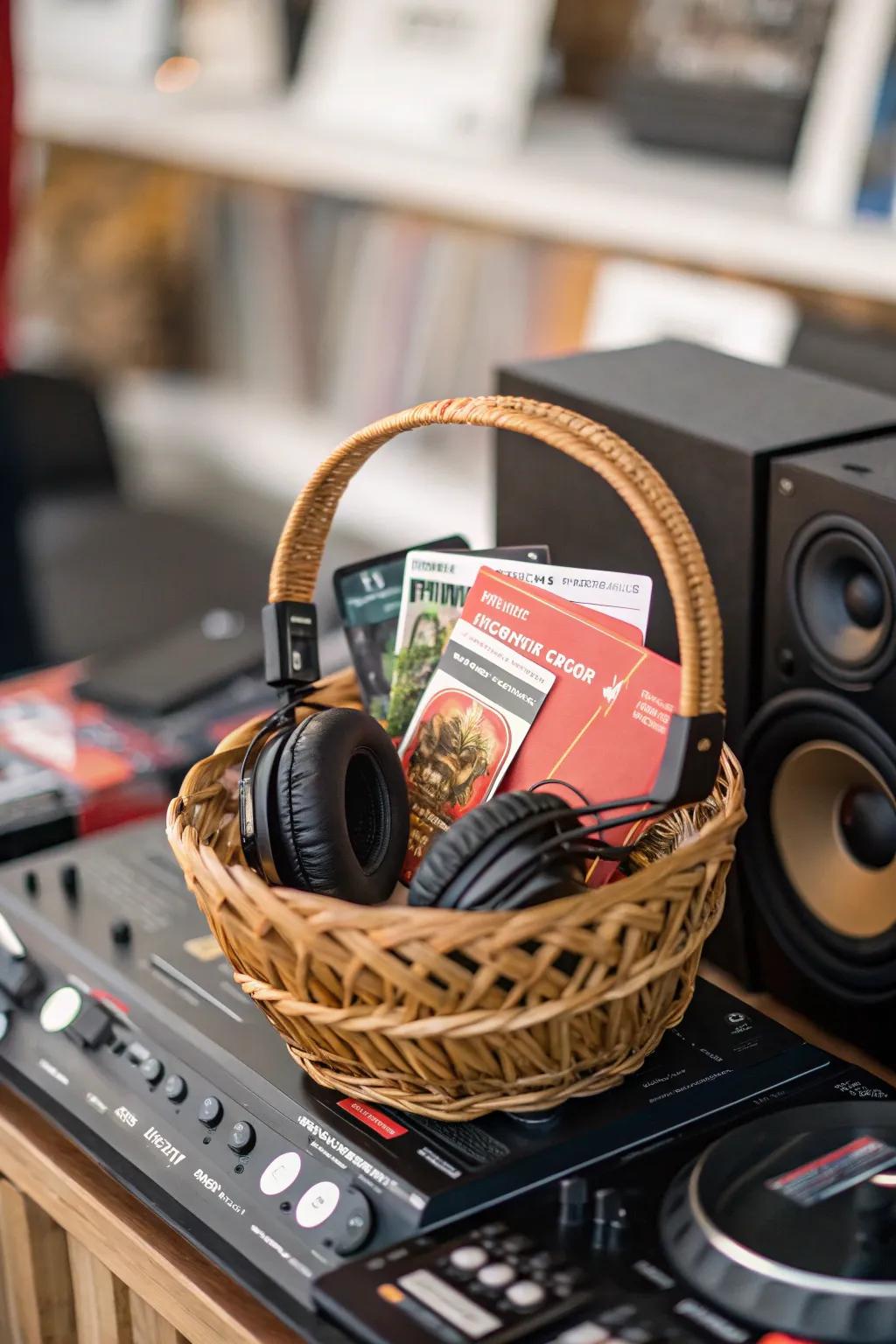 Let them choose their tunes with music gift cards in the Easter basket.