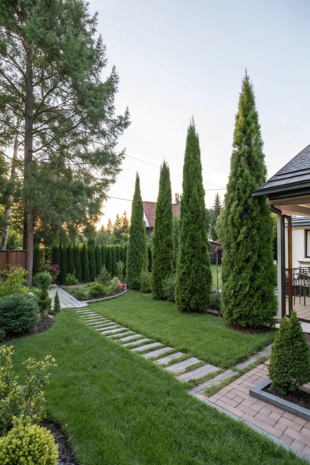 Transform suburban gardens into serene retreats with Thuja.