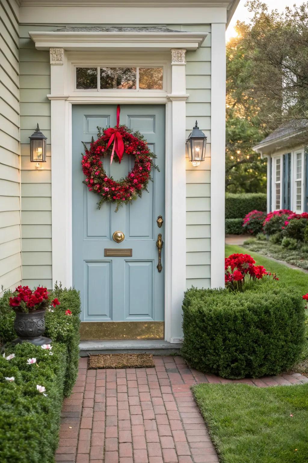 Seasonal decor brings a welcoming and personal touch to any door.