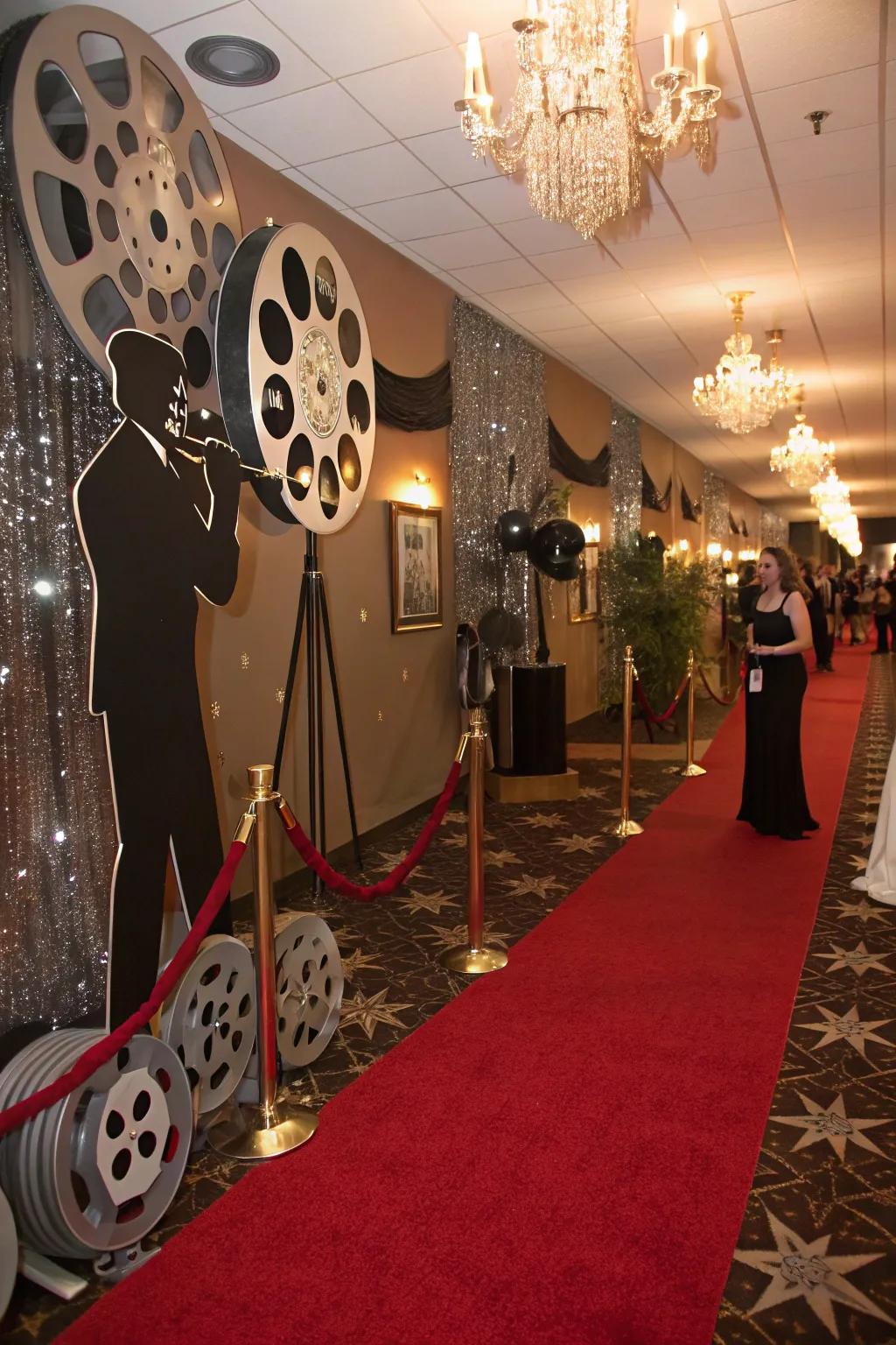 Bring Hollywood glamour to your party with iconic movie decor.