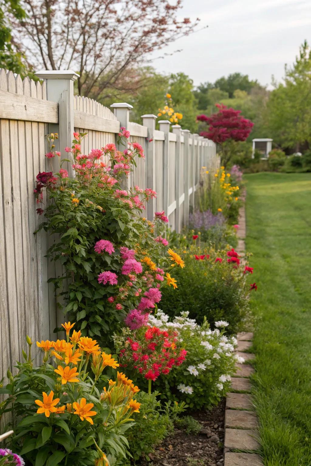 Seasonal blooms ensure year-round vibrancy.