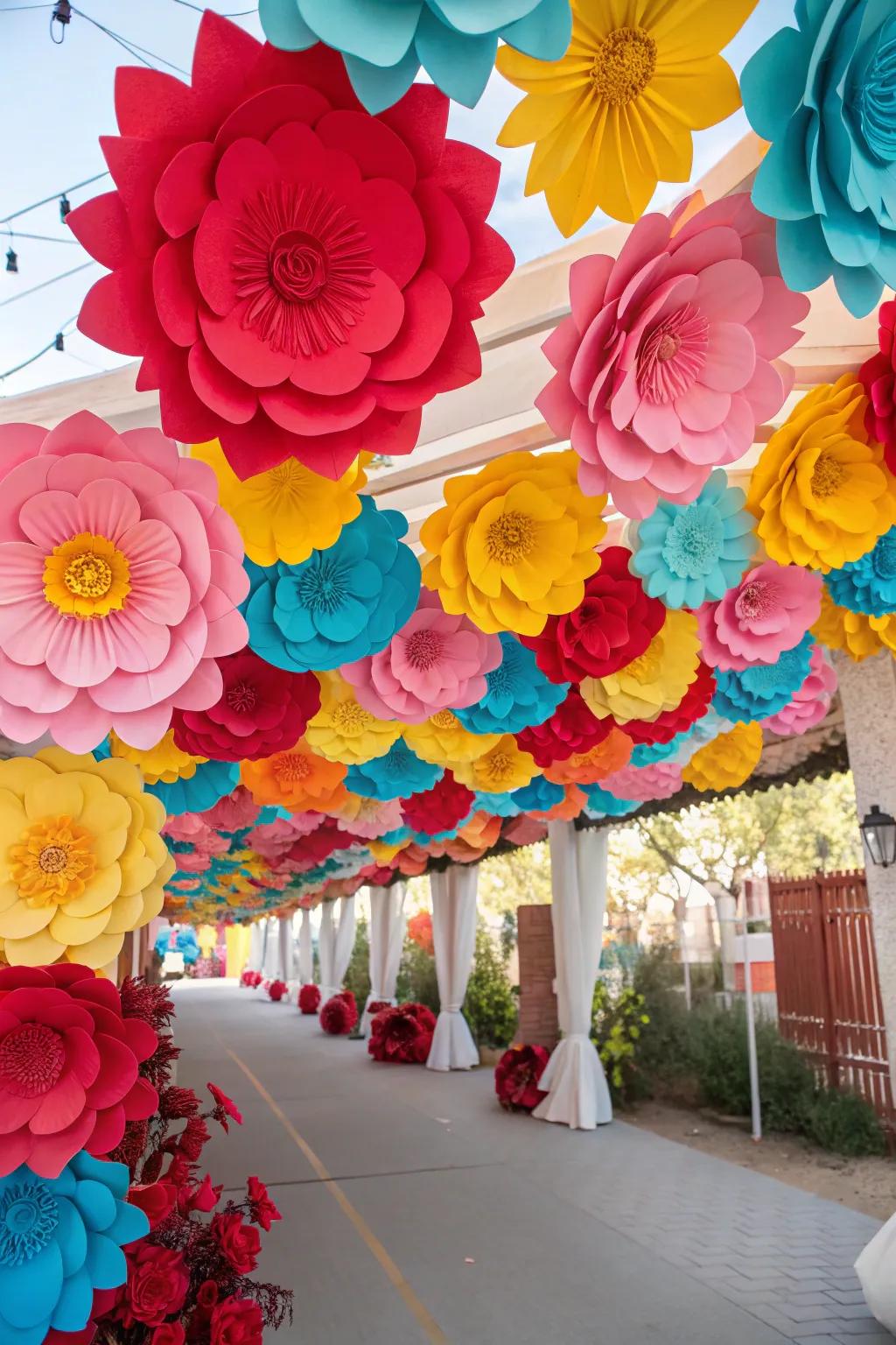 Brighten your decor with stunning paper flowers.