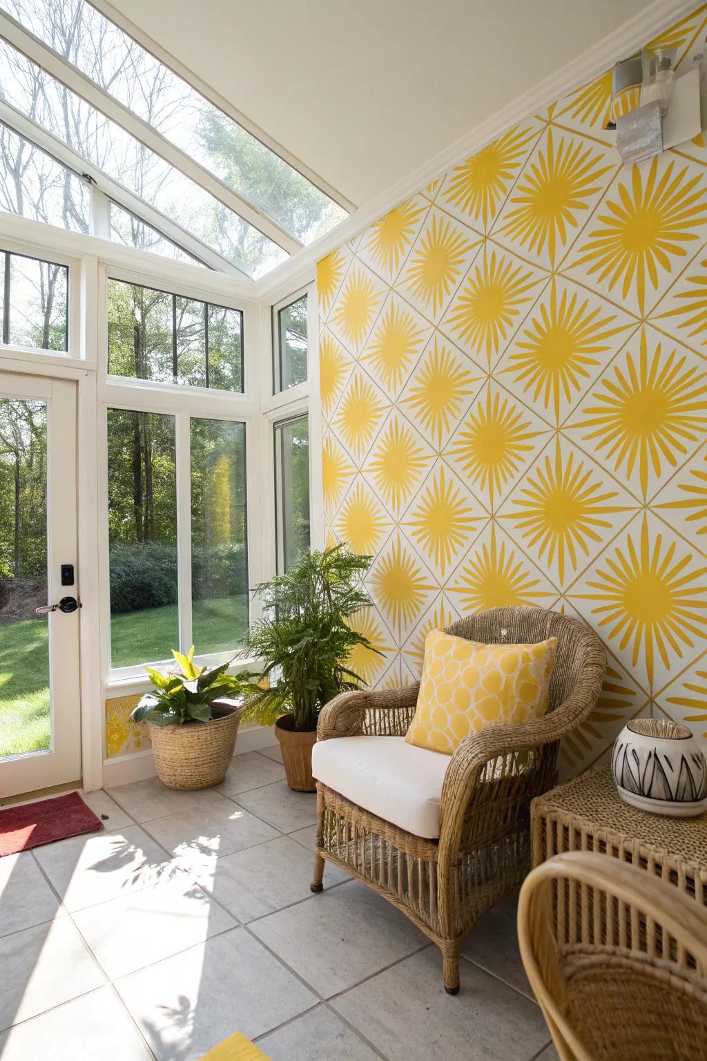 Brighten your space with radiant sunbursts.