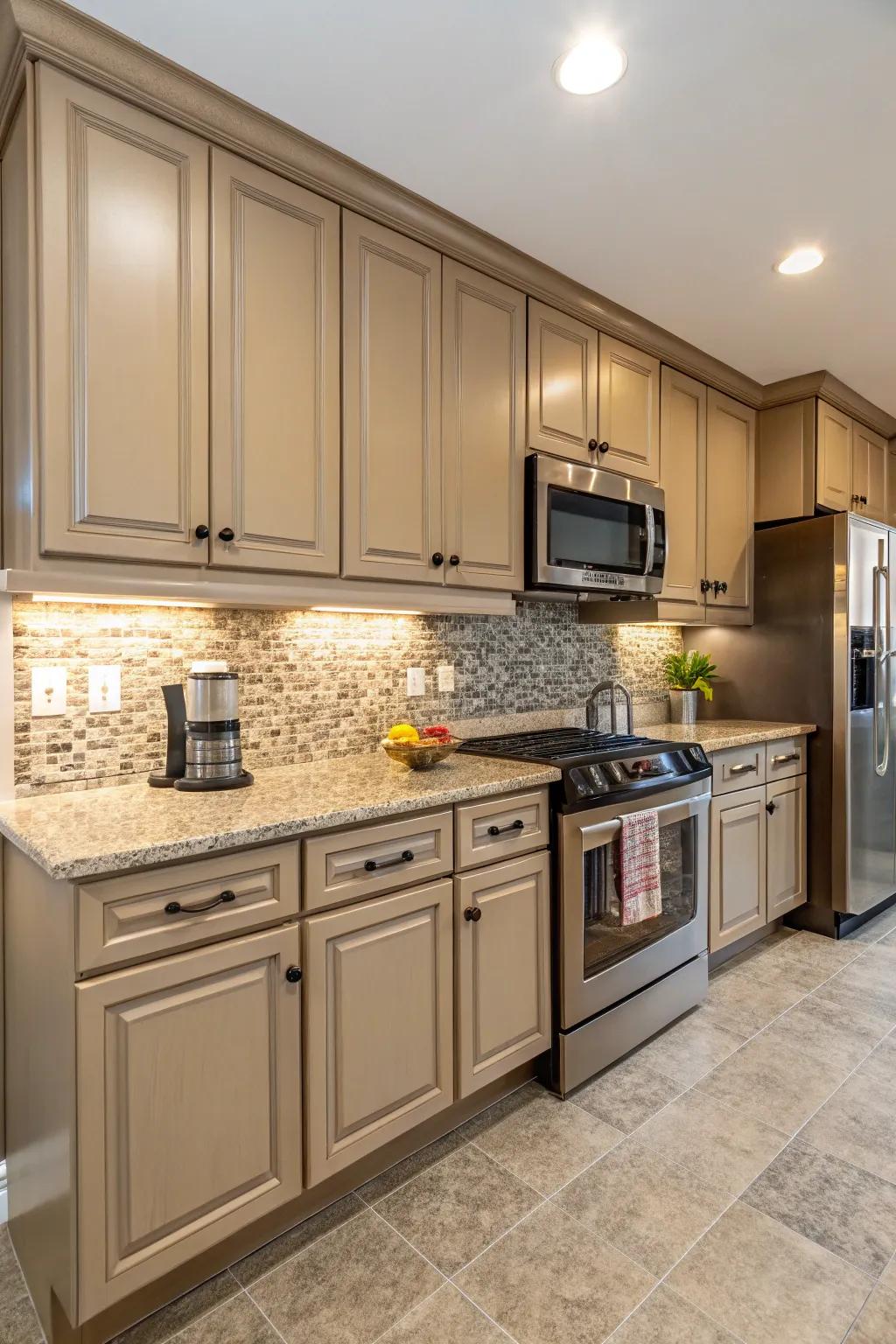 Cohesive color schemes for a harmonious kitchen design.