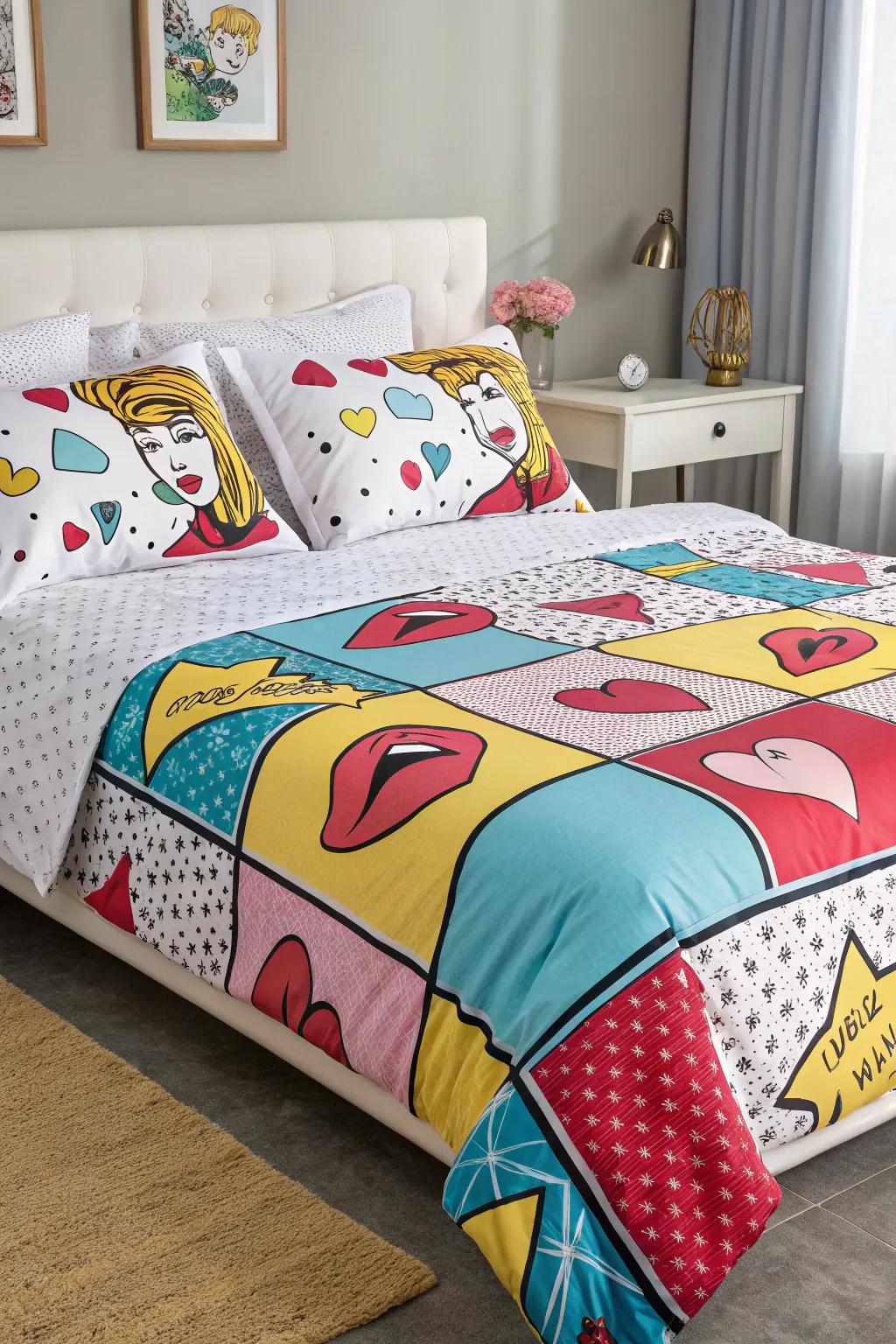 Bedding that brings a playful energy.