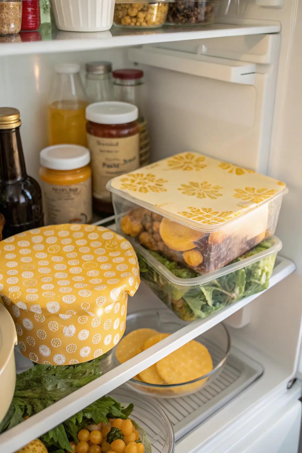 Beeswax wrap is a sustainable solution for keeping food fresh.