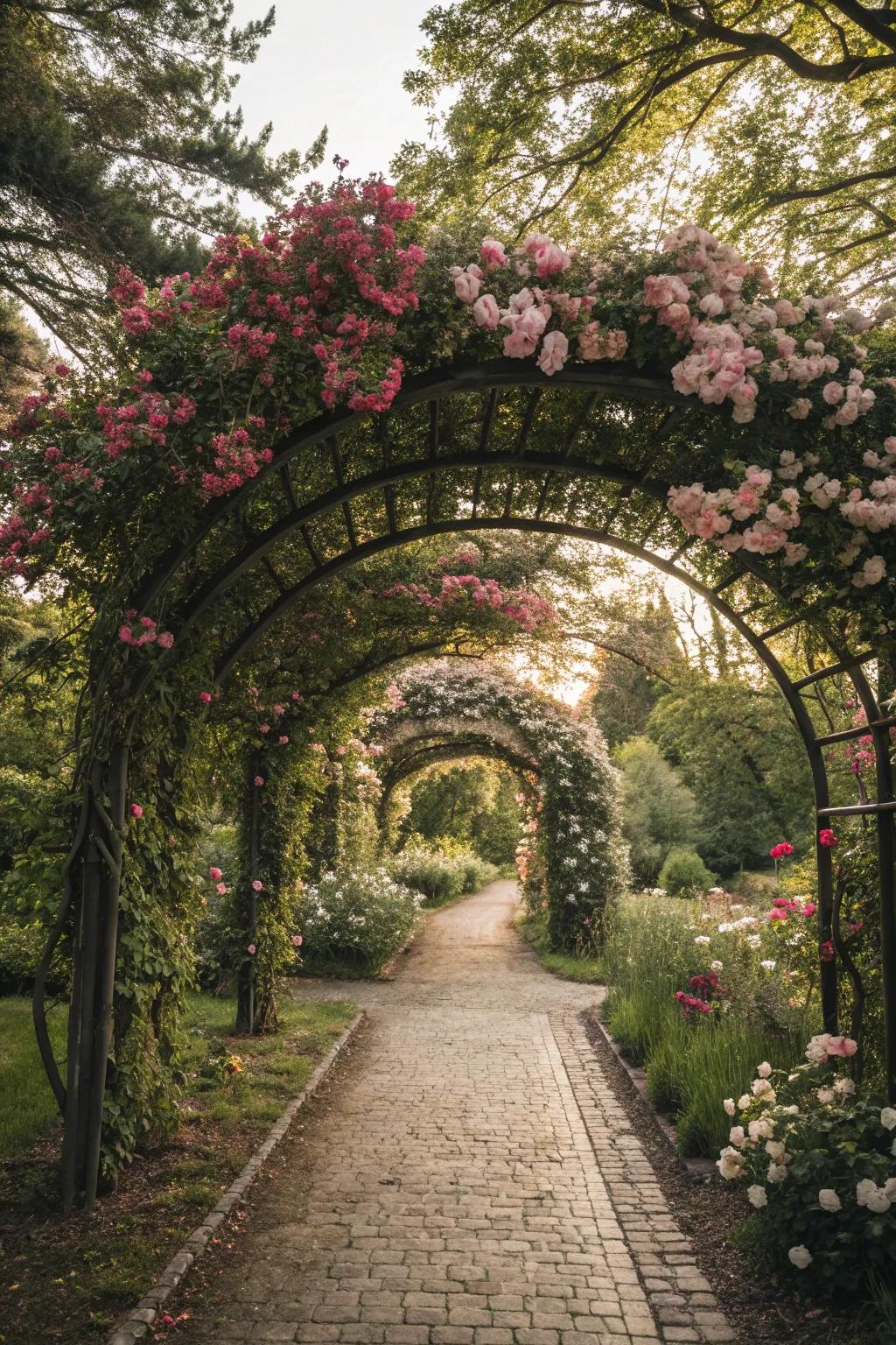 Create romance with an enchanting flower arch.