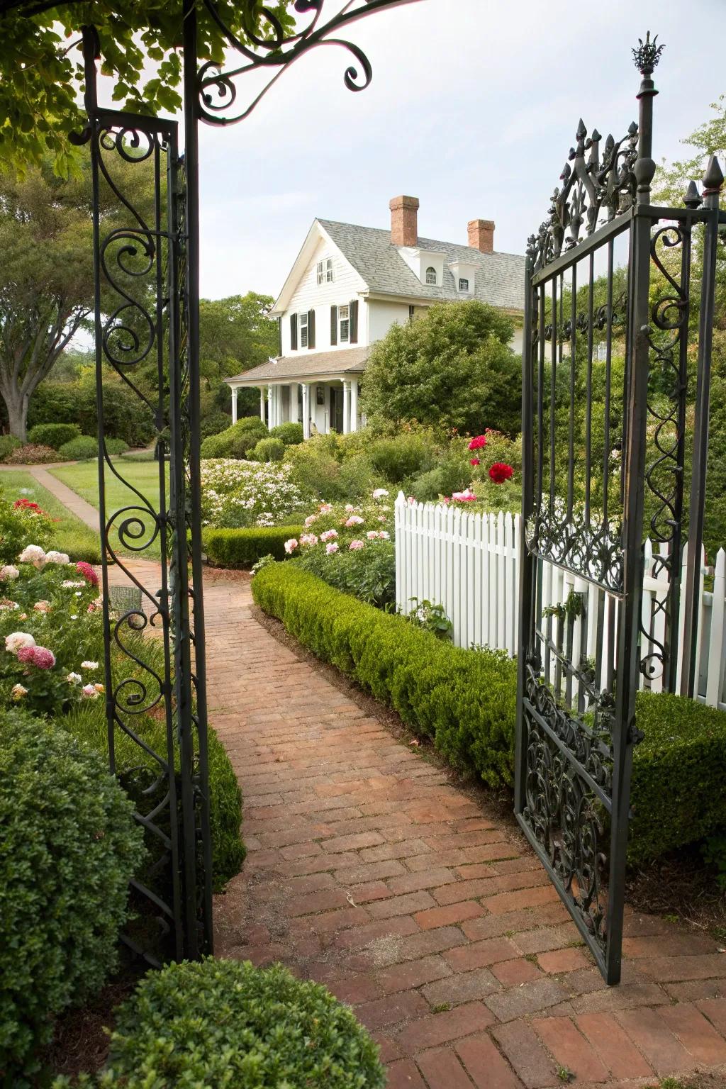 A dual swing gate that combines versatility with style.