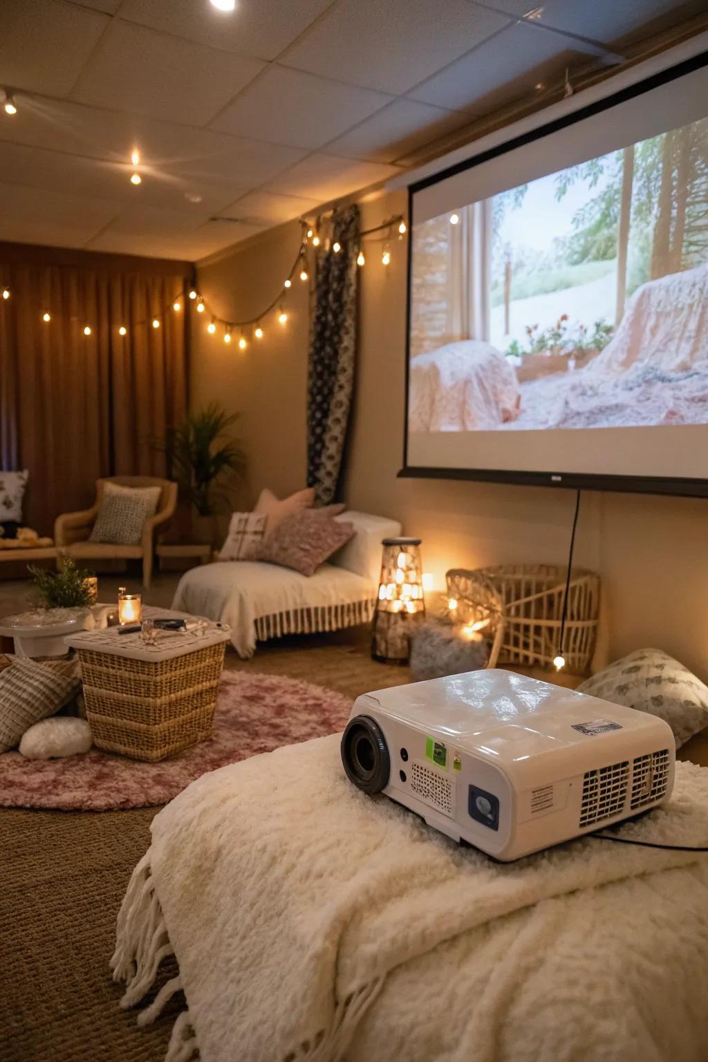 Relaxing movies provide a calming end to a pampering night.