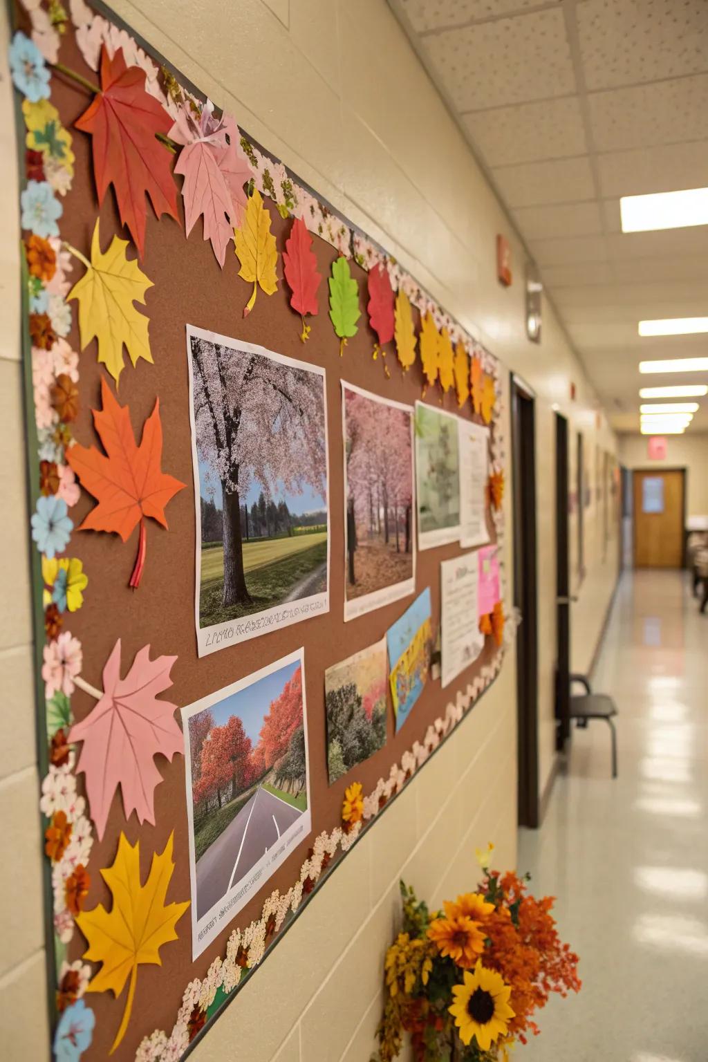 Seasonal themes refresh the board with timely decorations.