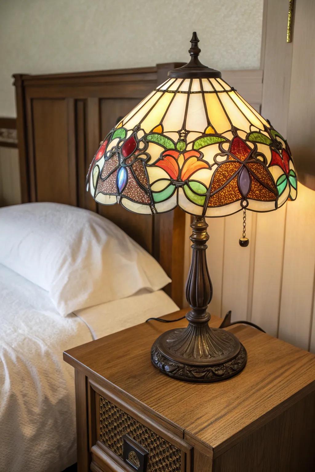 Timeless elegance with a Tiffany lamp.