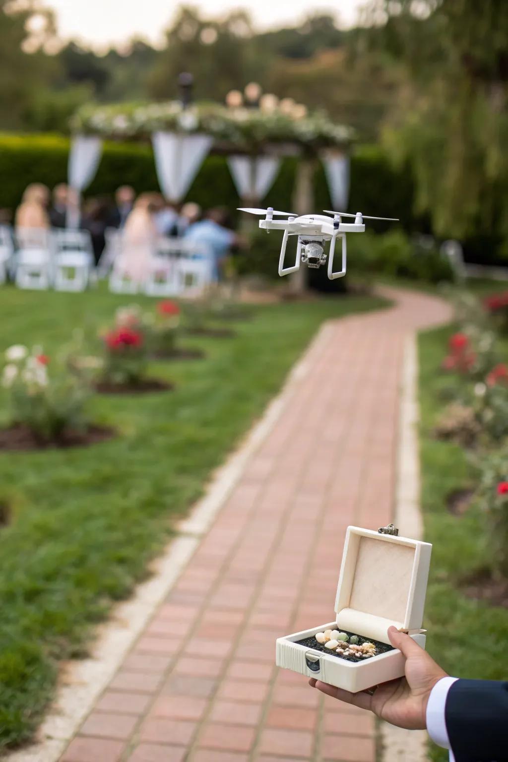 A unique and playful twist on the traditional ring bearer role.