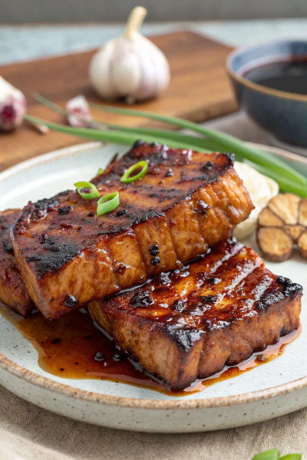 Korean BBQ marinade adds a rich flavor to grilled dishes.