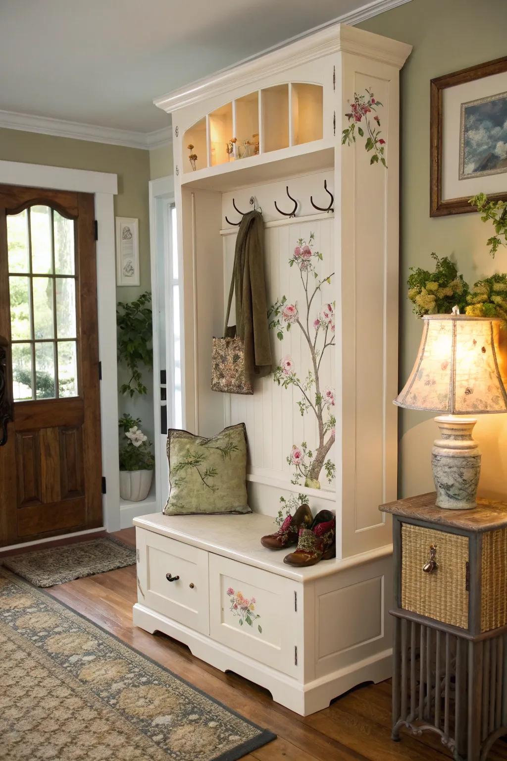 Bring cottage charm indoors with this hall tree.