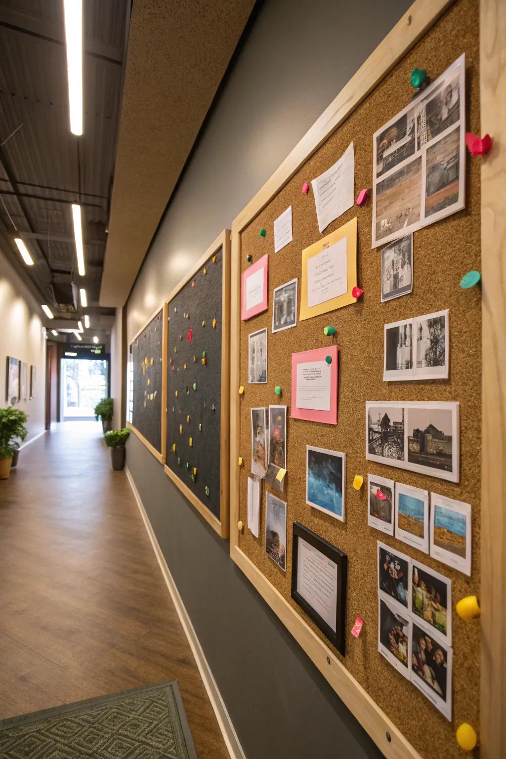 Interactive elements keep your photo wall evolving.
